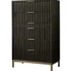 Kentfield Chest In Black Drifted Oak