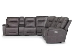 Kingston 7 Piece Sectional W/ Usb In Canyon Ocean