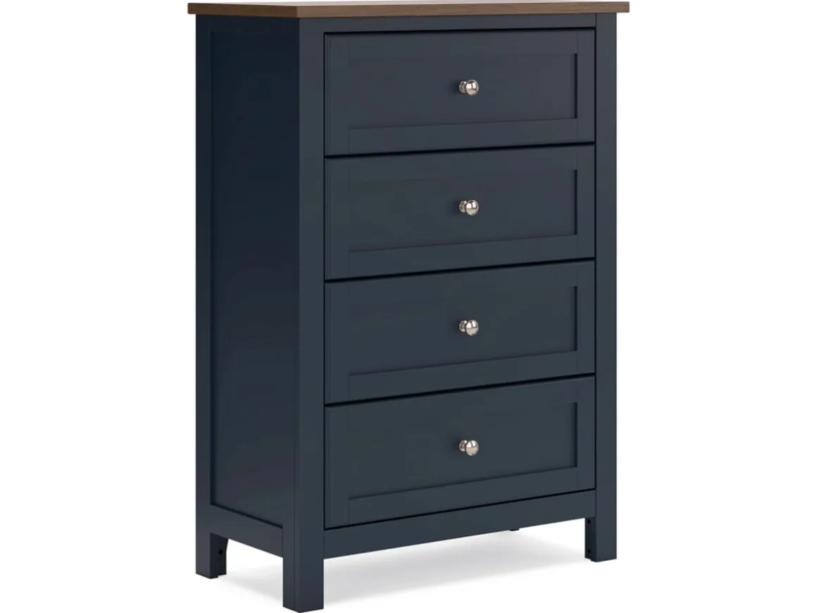 Landocken Chest In Brown/Blue