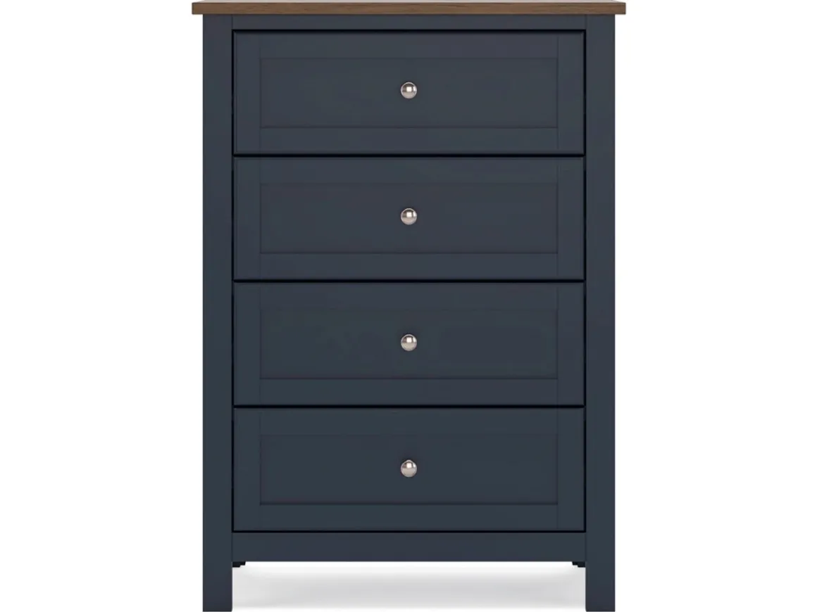 Landocken Chest In Brown/Blue