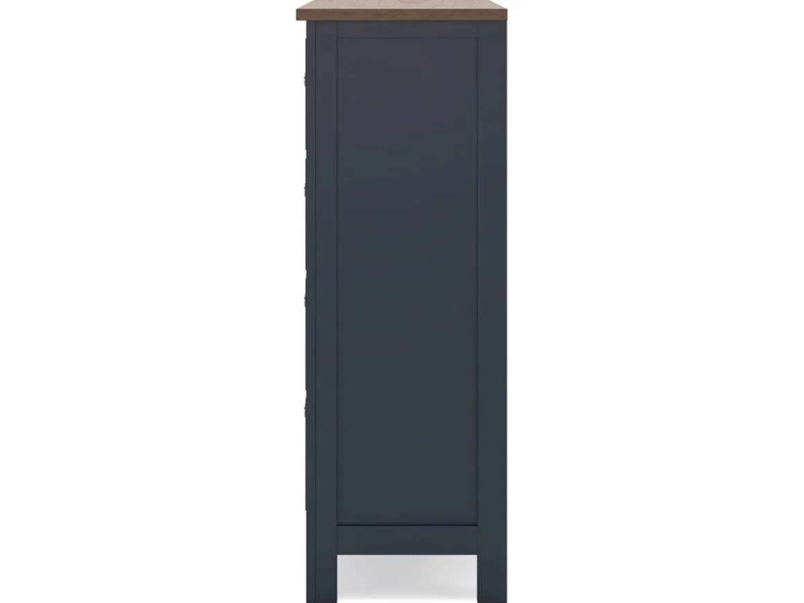 Landocken Chest In Brown/Blue
