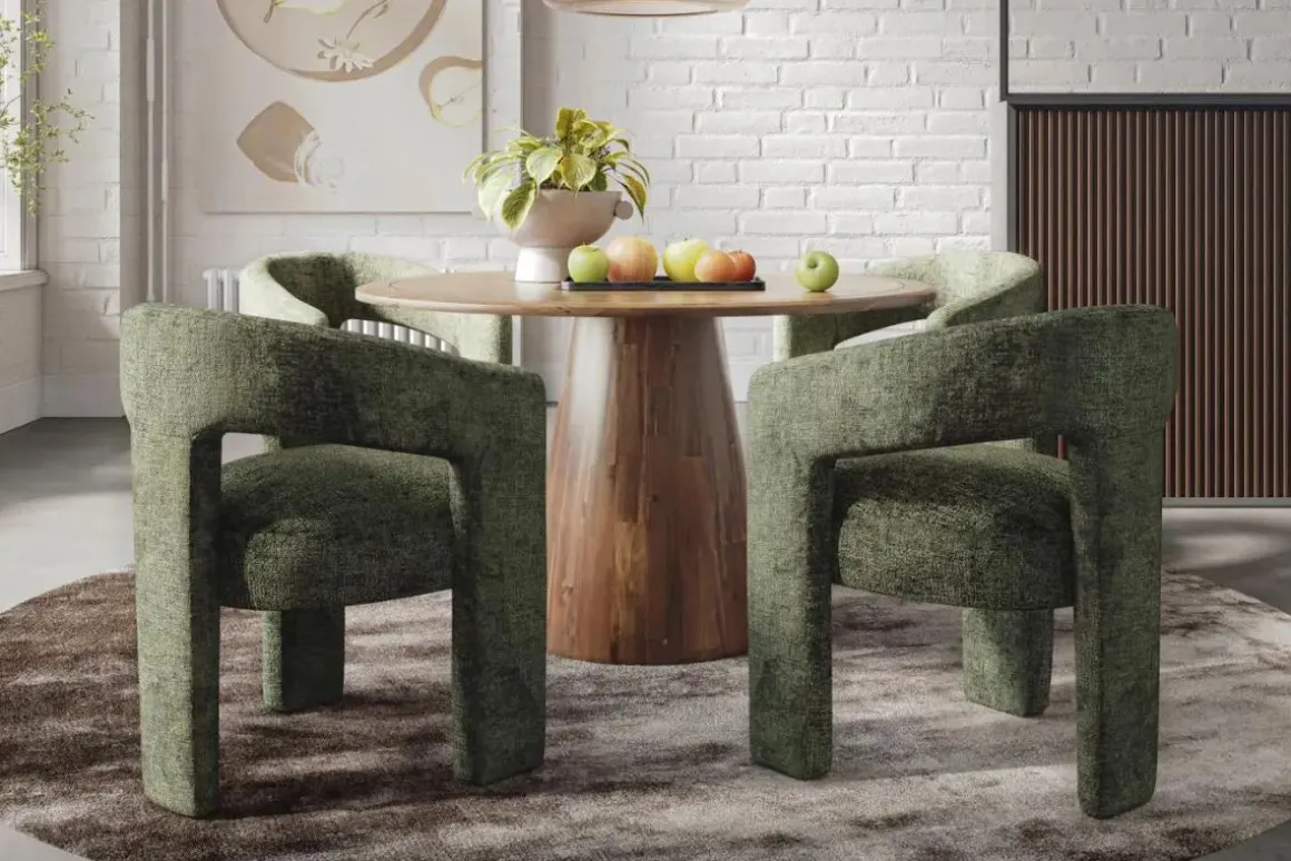 Leslie Side Chair In Rust