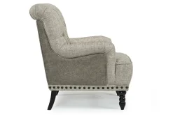 Linen Accent Chair In Stone