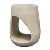 Lithos Outdoor Accent Table In Gray