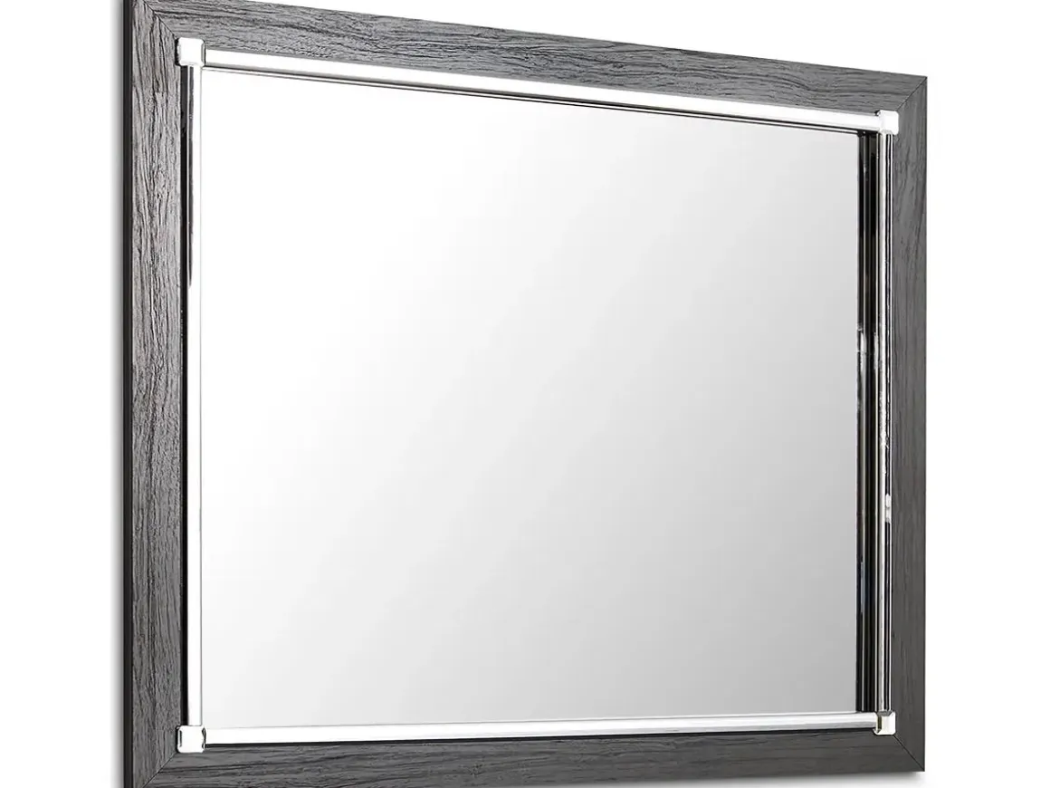 Lodanna Panel Bed, Dresser, Mirror & Nightstand In Gray