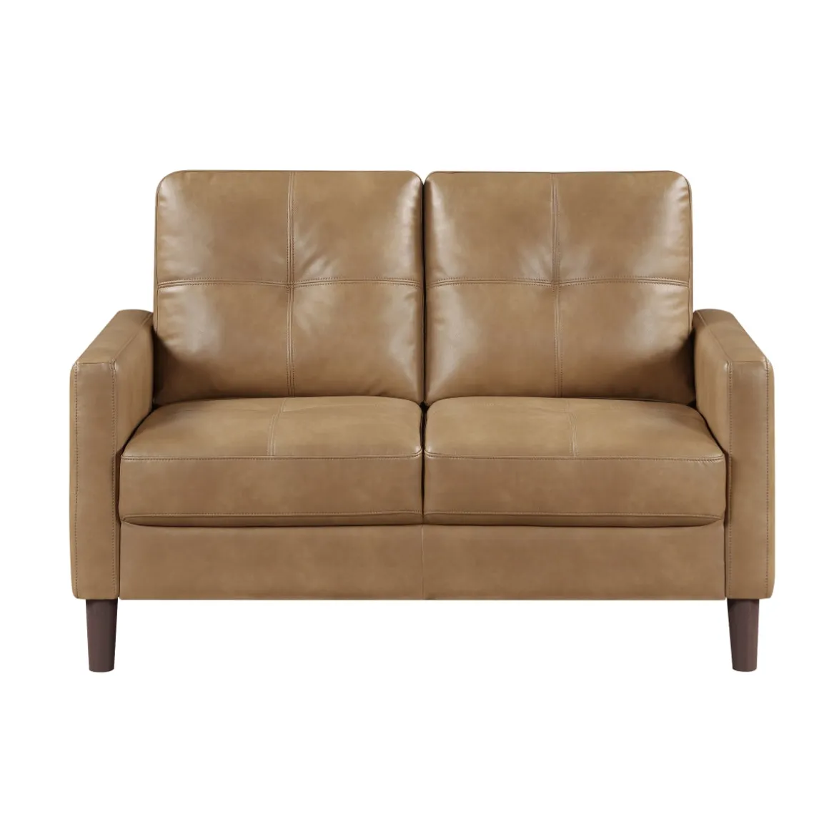 Lois Loveseat In Camel Brown