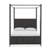 Lucerne Upholstered Canopy Bed In Vintage Coffee, Queen