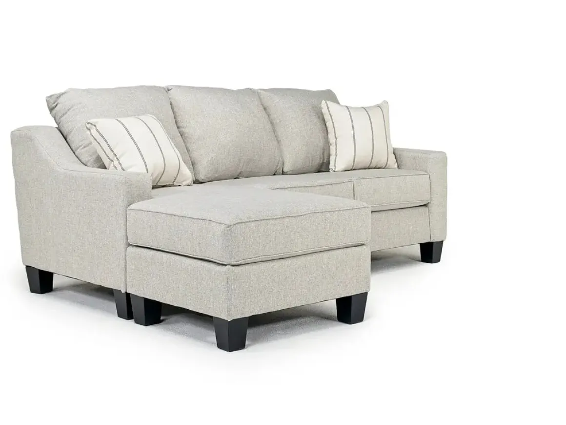 Lucy Reversible Sofa Chaise In Splash Charcoal