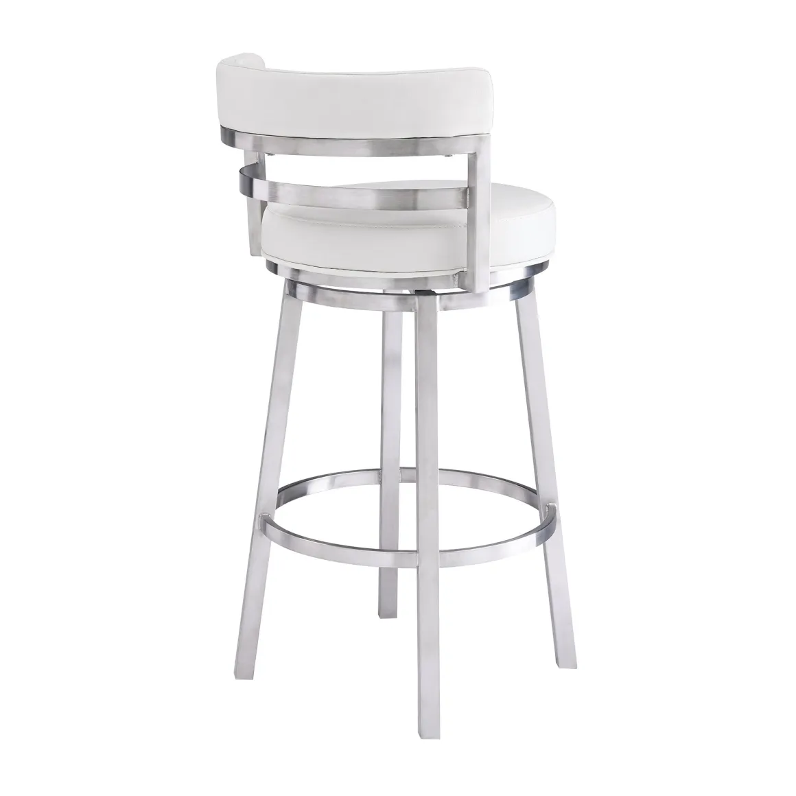 Madrid Counter Height Stool In Auburn & Brown, Swivel