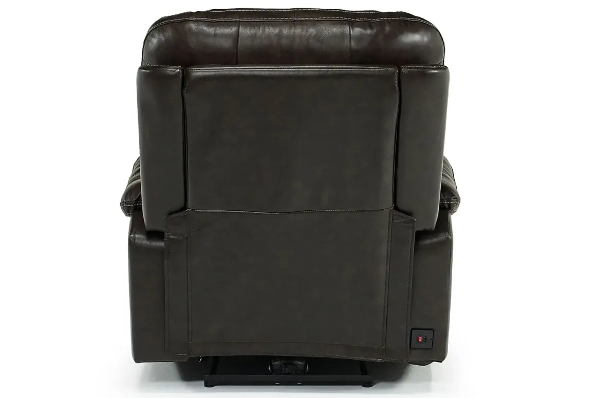 Malibu 3 Power Recliner In Chocolate Leather
