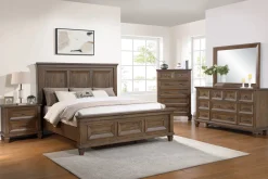 Mariana Bed, Dresser, Mirror & Nightstand In Vintage Creme, Queen