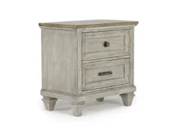 Mariana Bed, Dresser, Mirror & Nightstand In Vintage Creme, Queen