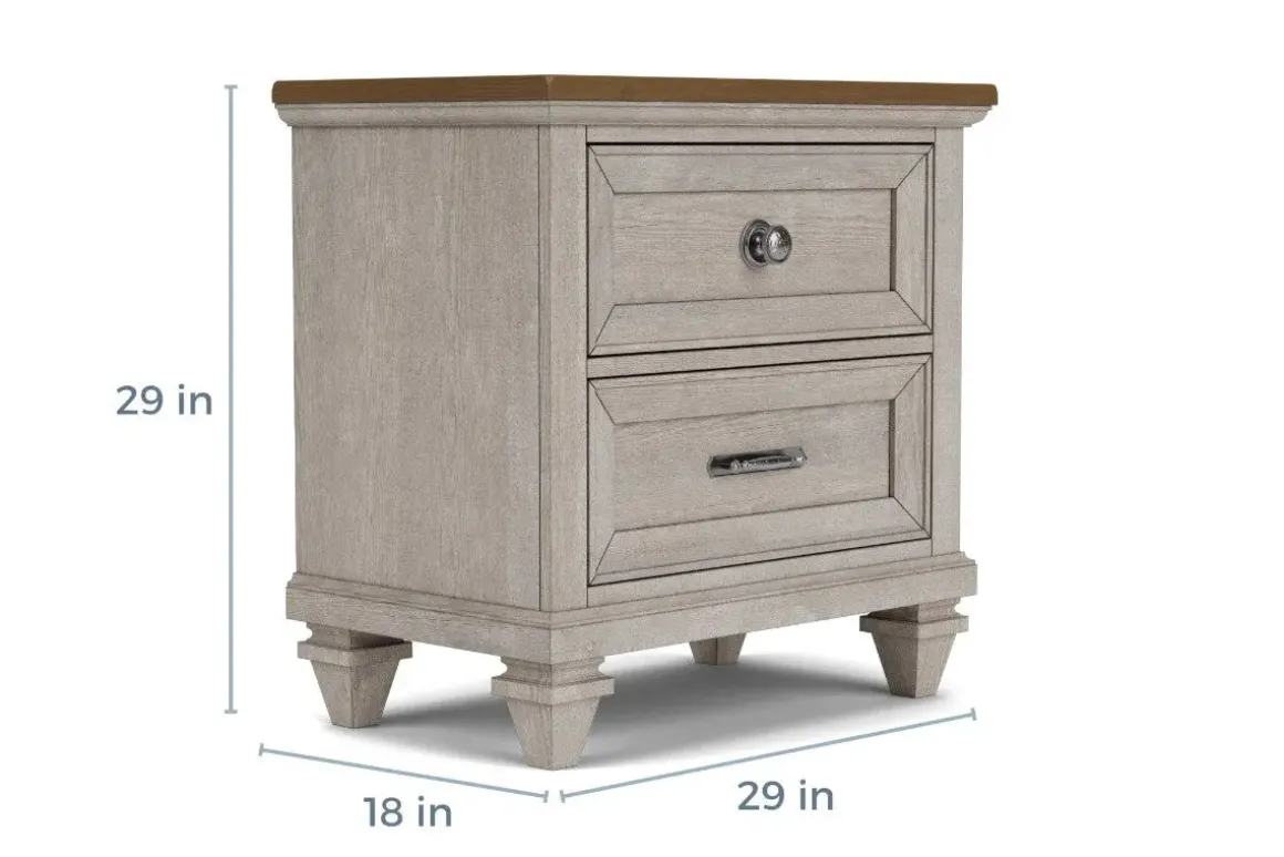 Mariana Nightstand In Vintage Mocha