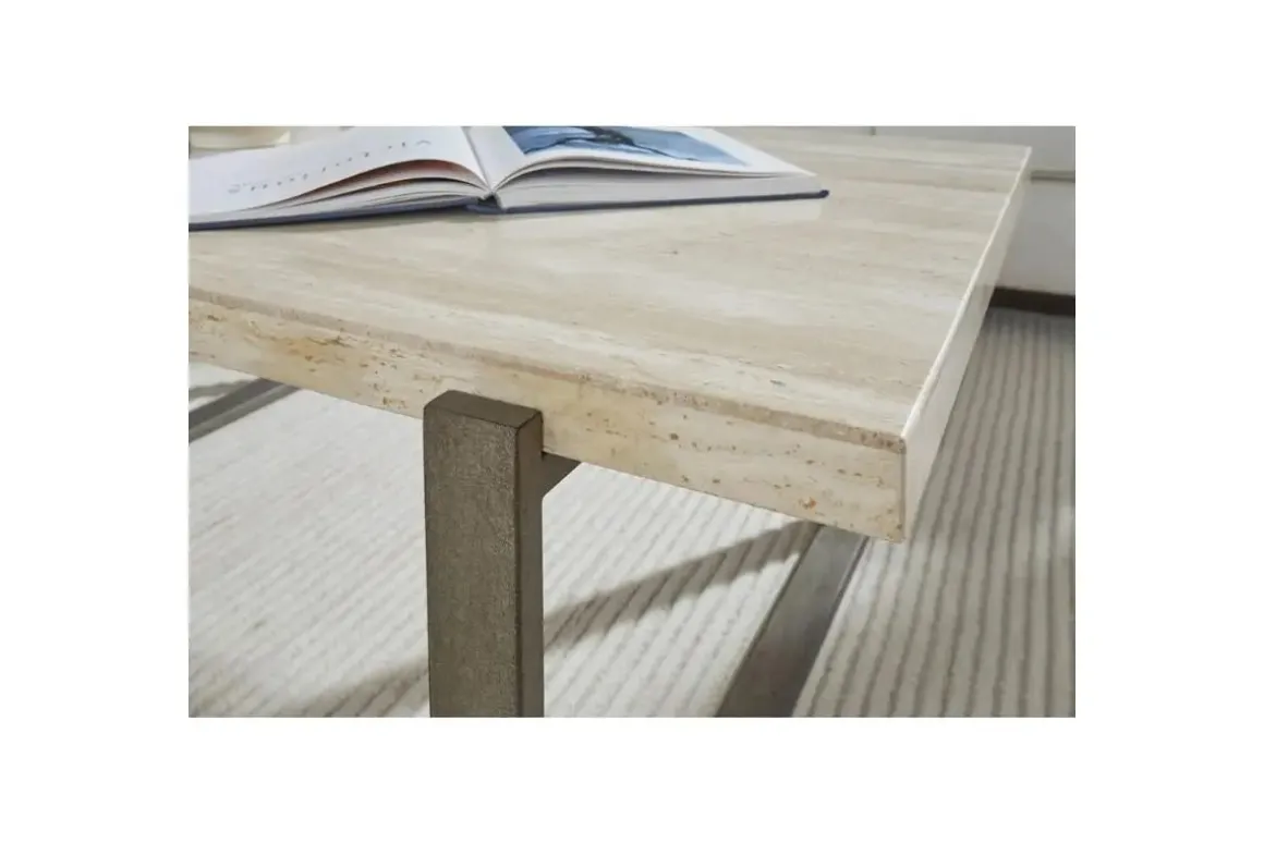 Mario End Table In Travertine