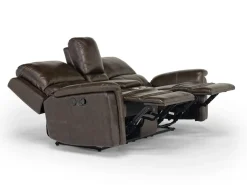 Martina Reclining Loveseat In Dark Brown