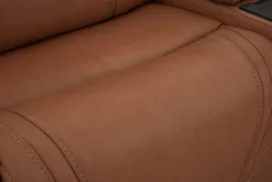 Max 6 Piece 2 Power Sectional W/ 2 Power Armless Recliner In Aline Timber Leather