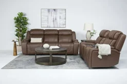 Max 2 Power Sofa In Aline Butternut Leather