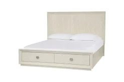 Maxime Storage Bed, Dresser, Mirror & Nightstand In Sugar, Full