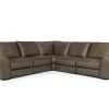 Mayflower 5 Piece 2 Power Sectional In Seville Umber Leather