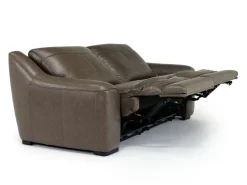 Mayflower 2 Power Loveseat In Seville Umber Leather