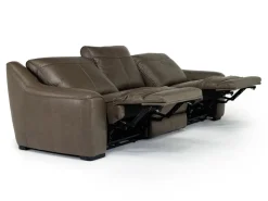 Mayflower 2 Power Sofa In Seville Umber Leather