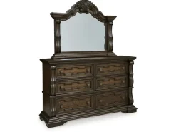 Maylee Mirror In Dark Brown