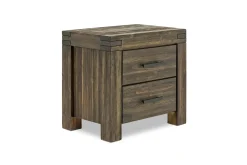 Meadow Panel Storage Bed, Dresser, Mirror & Nightstand In Gray, Full
