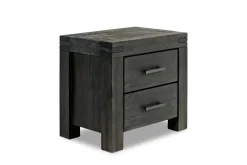 Meadow Panel Storage Bed, Dresser, Mirror & Nightstand In Gray, Full