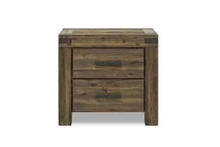 Meadow Panel Storage Bed, Dresser, Mirror & Nightstand In Gray, Full