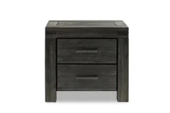 Meadow Panel Storage Bed, Dresser, Mirror & Nightstand In Gray, Full
