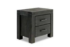 Meadow Panel Storage Bed, Dresser, Mirror & Nightstand In Gray, Full