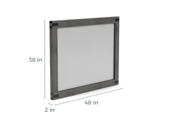 Meadow Panel Storage Bed, Dresser, Mirror & Nightstand In Gray, Full