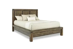 Meadow Panel Storage Bed, Dresser, Mirror & Nightstand In Gray, Full