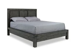 Meadow Panel Storage Bed, Dresser, Mirror & Nightstand In Gray, Full