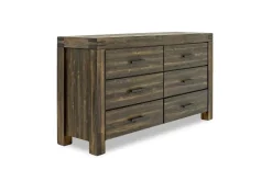 Meadow Panel Storage Bed, Dresser, Mirror & Nightstand In Gray, Full