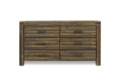 Meadow Panel Storage Bed, Dresser, Mirror & Nightstand In Gray, Full