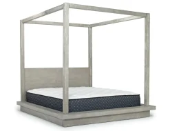 Melbourne Canopy Bed In Mineral, Queen