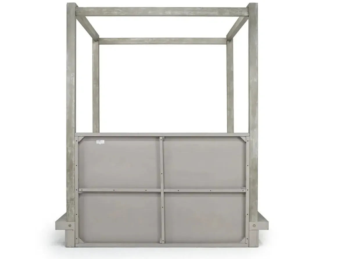 Melbourne Canopy Bed In Mineral, Queen