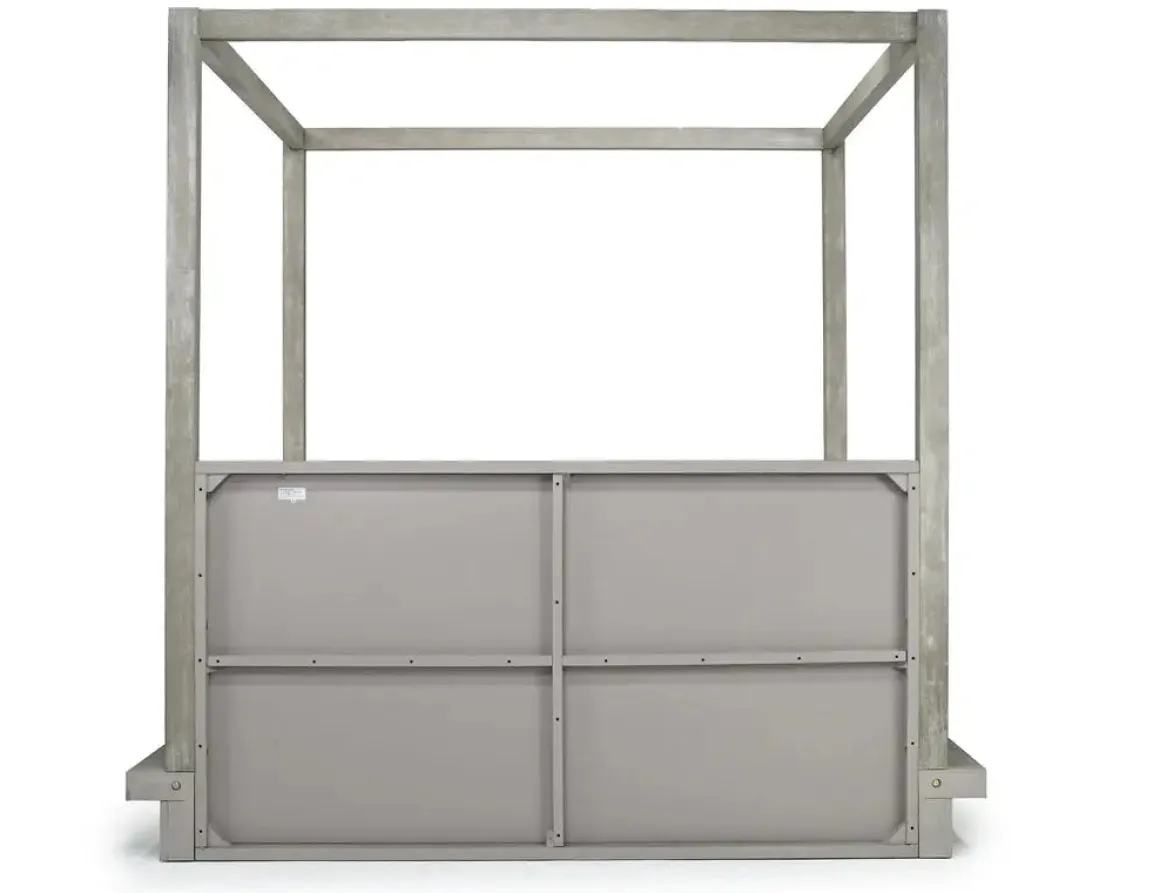 Melbourne Canopy Bed In Mineral, Queen