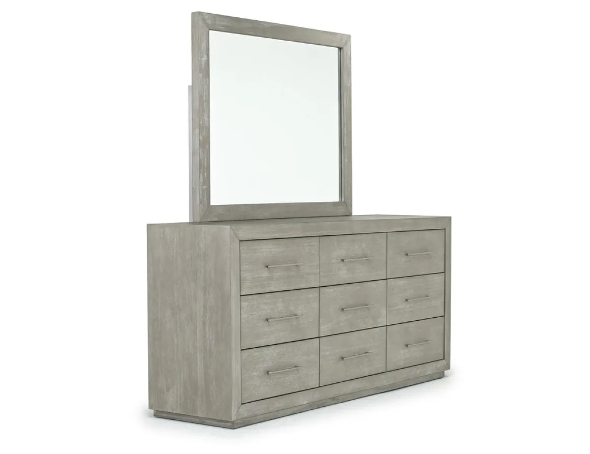 Melbourne Panel Bed, Dresser, Mirror & Nightstand In Brown Mel, Full