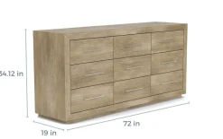 Melbourne Panel Bed, Dresser, Mirror & Nightstand In Brown Mel, Full