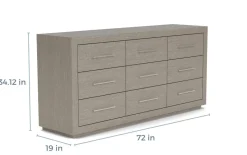 Melbourne Panel Bed, Dresser, Mirror & Nightstand In Brown Mel, Full