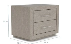 Melbourne Panel Bed, Dresser, Mirror & Nightstand In Brown Mel, Full