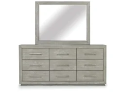 Melbourne Panel Bed, Dresser, Mirror & Nightstand In Brown Mel, Full