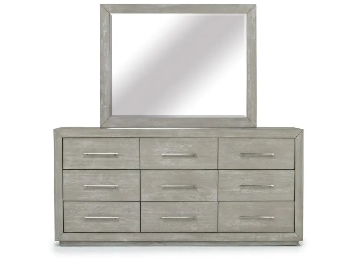 Melbourne Panel Bed, Dresser, Mirror & Nightstand In Brown Mel, Full