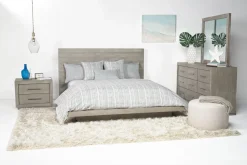 Melbourne Panel Bed, Dresser, Mirror & Nightstand In Brown Mel, Full