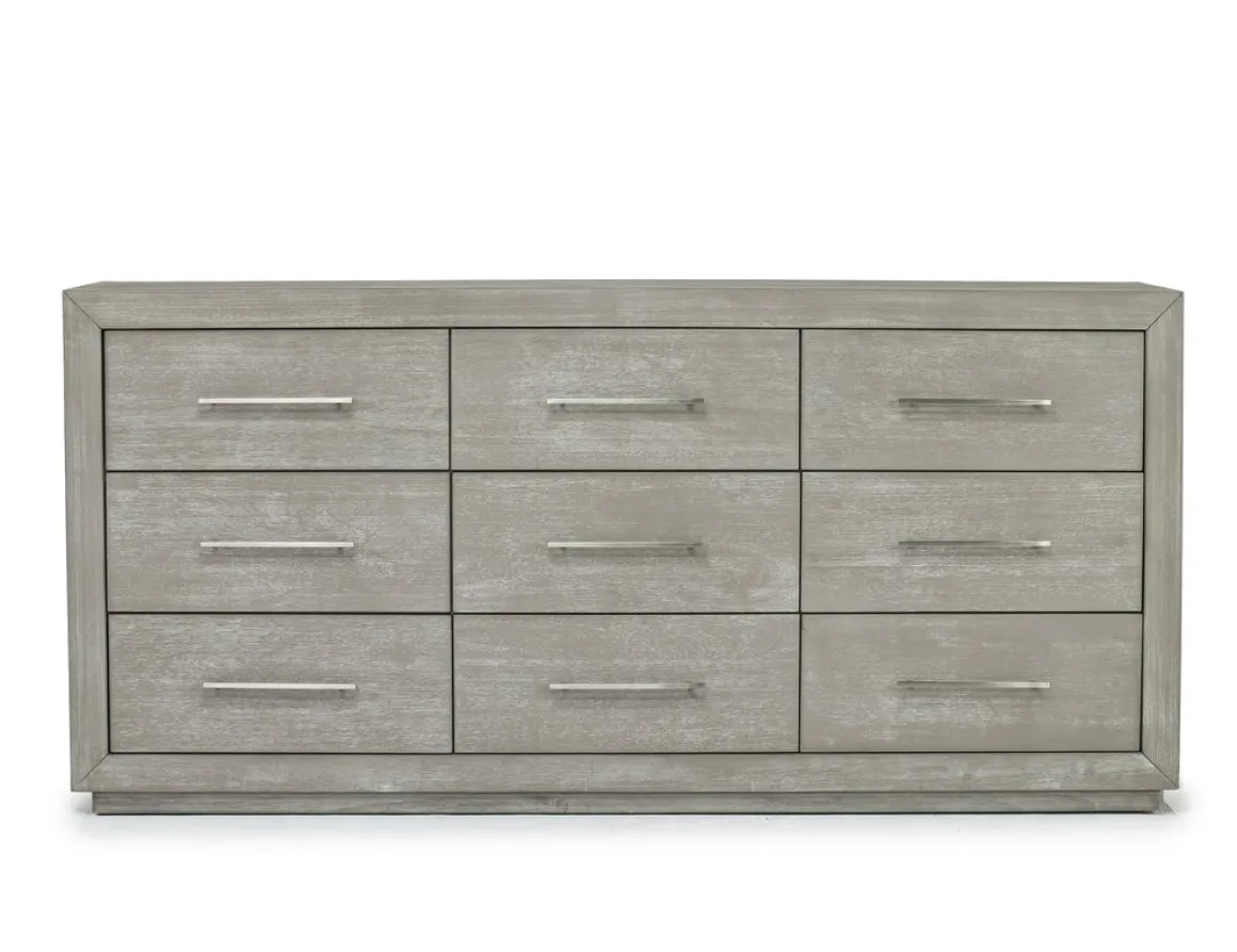 Melbourne Panel Bed, Dresser, Mirror & Nightstand In Brown Mel, Full