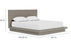 Melbourne Panel Bed In Mineral, Full