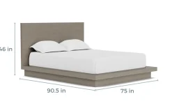 Melbourne Panel Bed In Mineral, Full