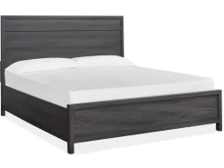 Merrifield Panel Bed, Dresser, Mirror & Nightstand In Pecan Sandy, Twin